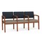 Lesro Lenox 3 Seat Tandem Seating W/ Arms, 65 in W 26 in L 31.5 in H LW3103 - alternate 1